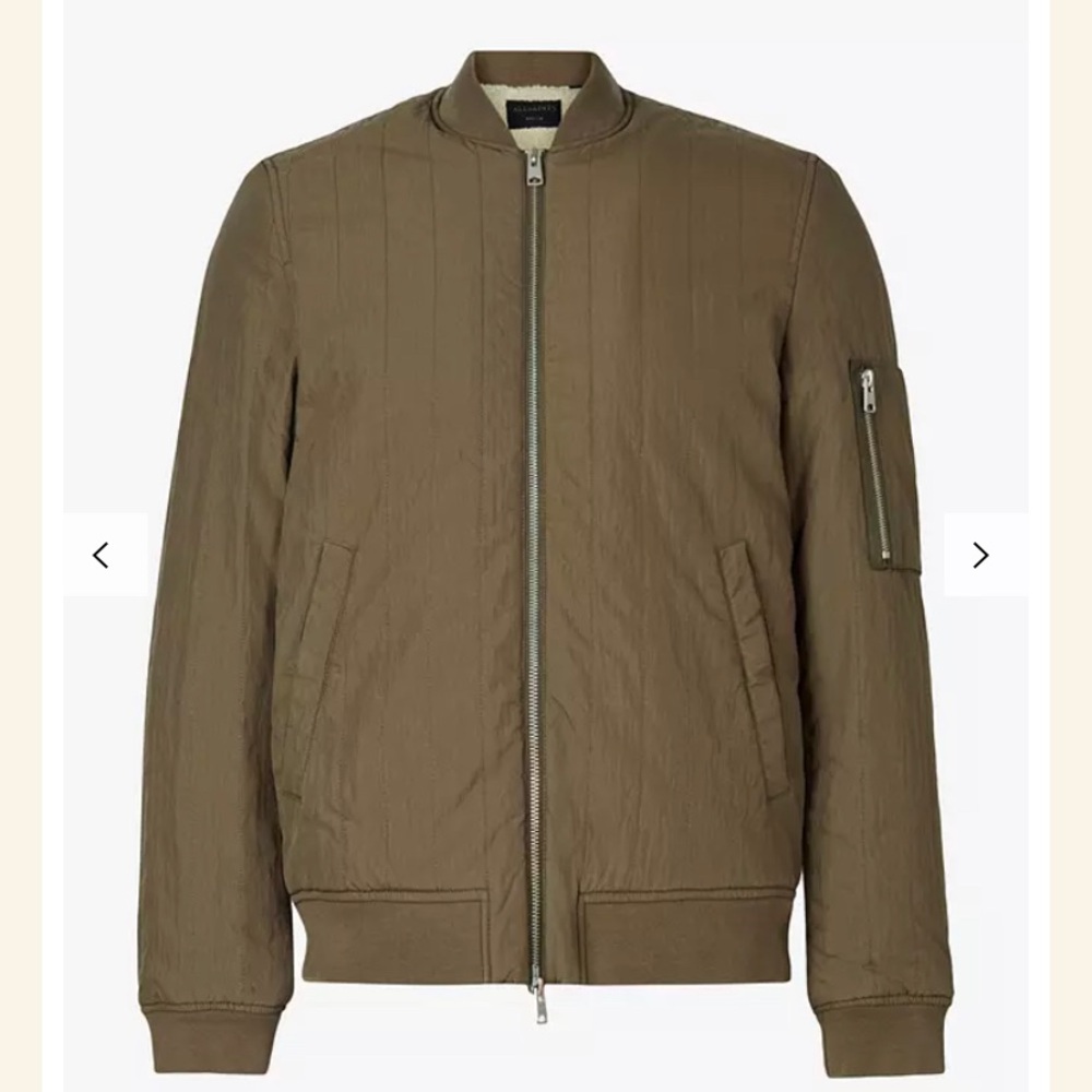 allsaints drake bomber jacket